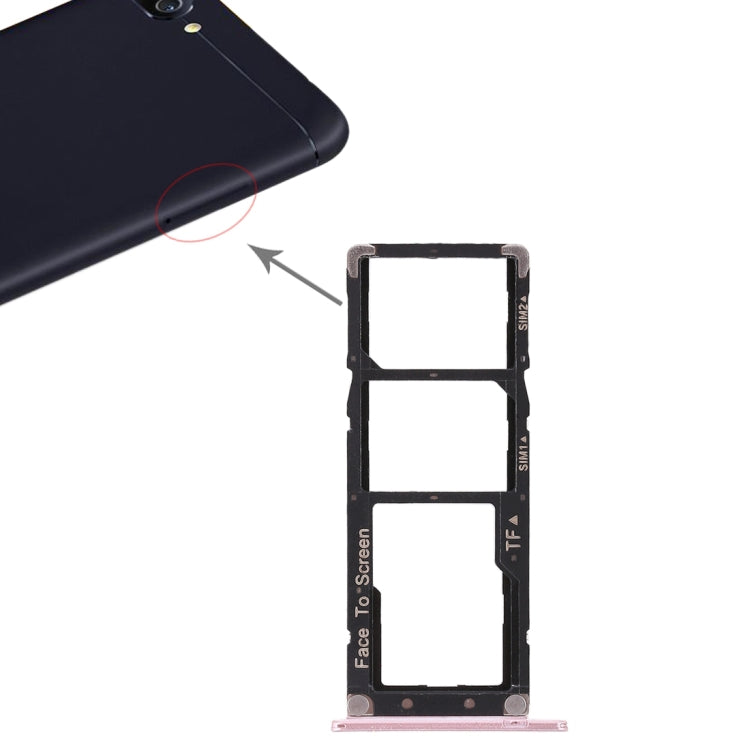 2 SIM Card Tray + Micro SD Card Tray for Asus ZenFone 4 Max ZC520KL(Rose Gold) - Card Tray by PMc TechLife | Online Shopping South Africa | PMc TechLife | Buy Now Pay Later Mobicred