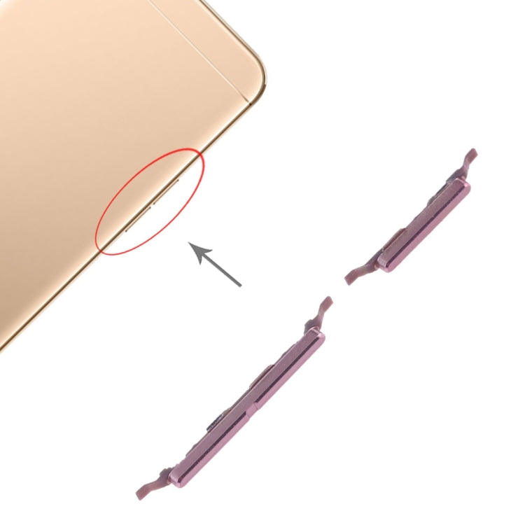 For OPPO A37 Side Keys(Rose Gold) - Home key & Side Key by PMc TechLife | Online Shopping South Africa | PMc TechLife | Buy Now Pay Later Mobicred