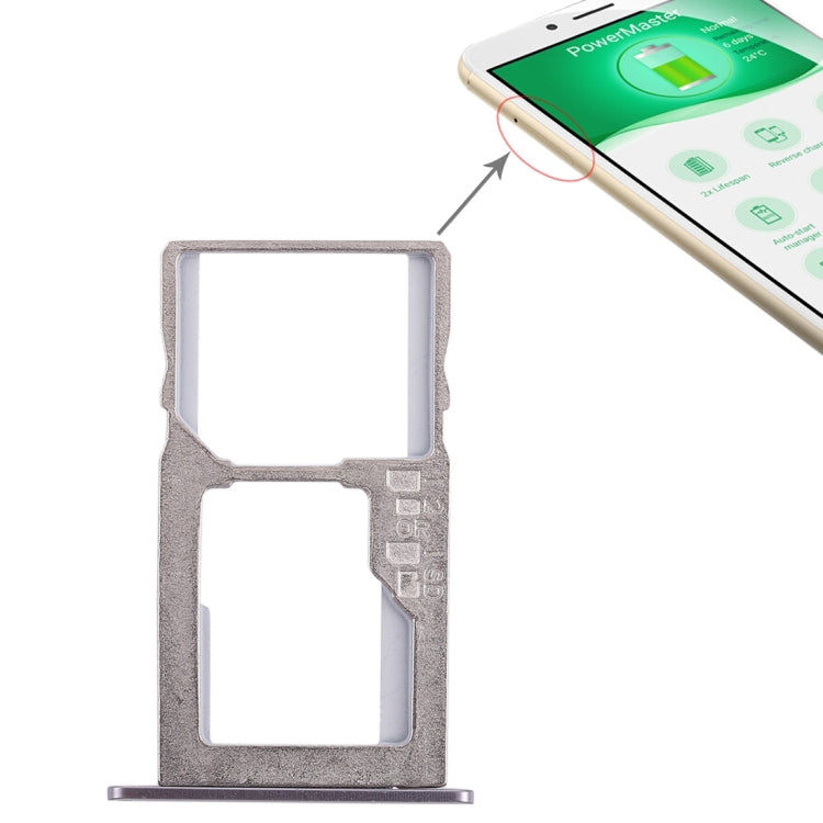 SIM Card Tray + Micro SD Card Tray for Asus Zenfone 3 Max ZC553KL(Black) - Card Tray by PMc TechLife | Online Shopping South Africa | PMc TechLife | Buy Now Pay Later Mobicred