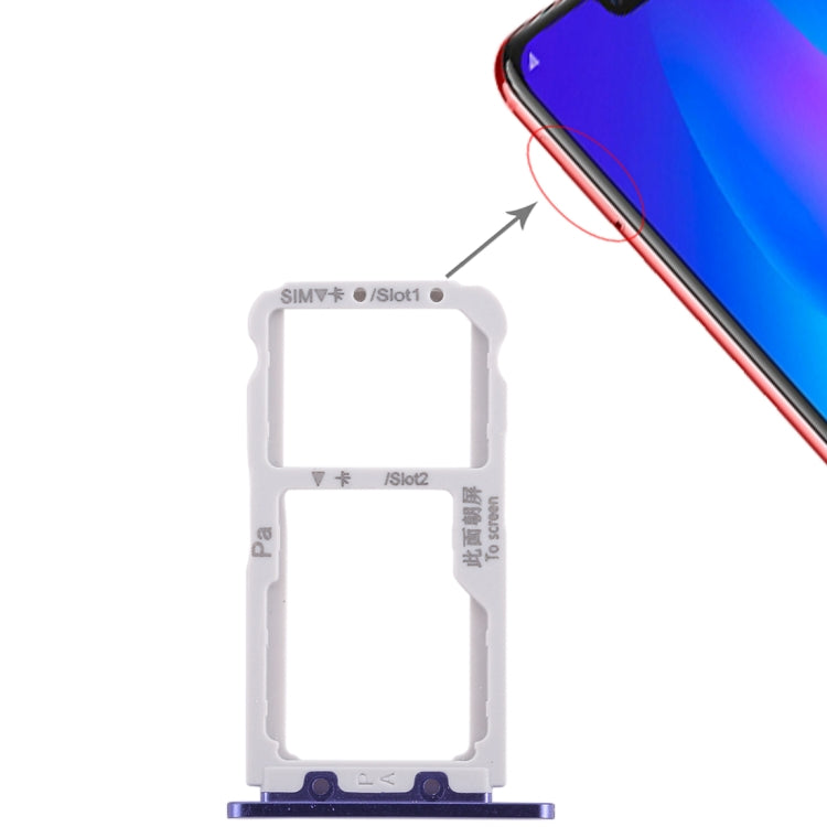 SIM Card Tray for Huawei Nova 3 (Purple) - Card Socket by PMC TechLife | Online Shopping South Africa | PMC TechLife