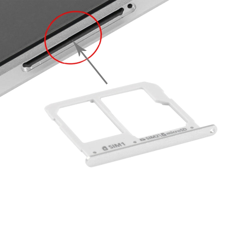 For A3(2016) / A3100 & A5(2016) / A5100 & A7(2016) / A7100 SIM Card Tray and Micro SD Card Tray (Silver) - free shipping - PMc TechLife - Order now!
