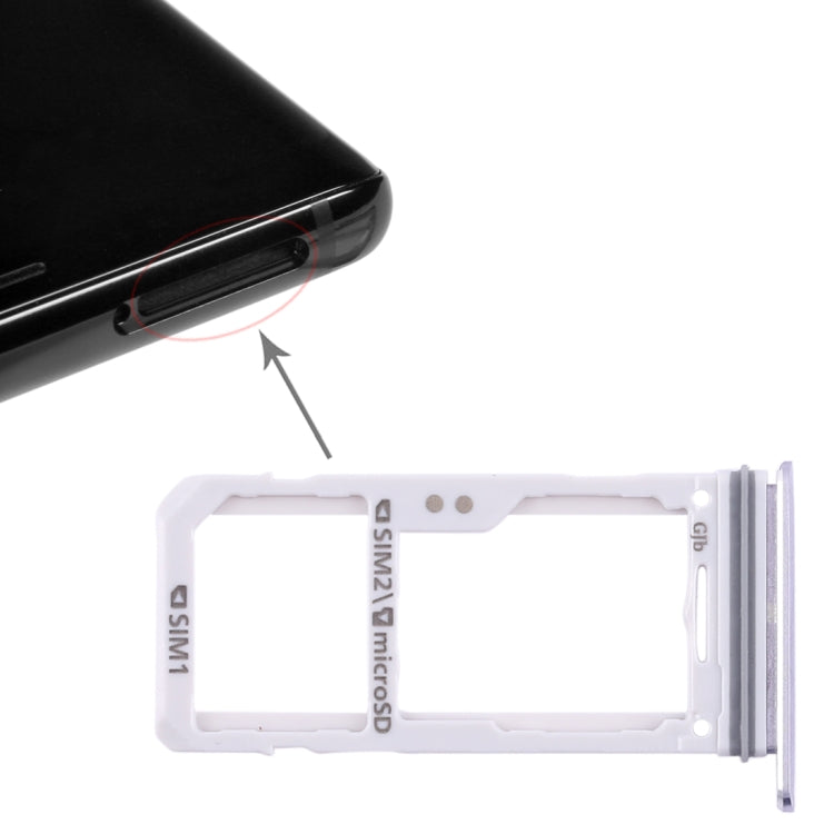 For Galaxy Note 8 2 SIM Card Tray / Micro SD Card Tray (Grey) - free shipping - PMc TechLife - Order now!