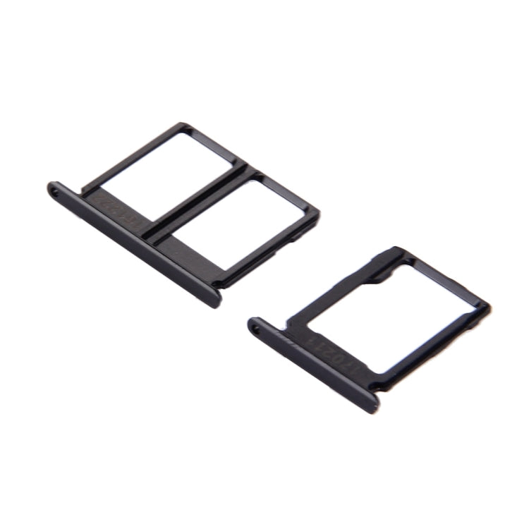 For Galaxy C9 Pro / C9000 SIM Card Tray + Micro SD Card Tray (Black) - Card Socket by PMC TechLife | Online Shopping South Africa | PMC TechLife