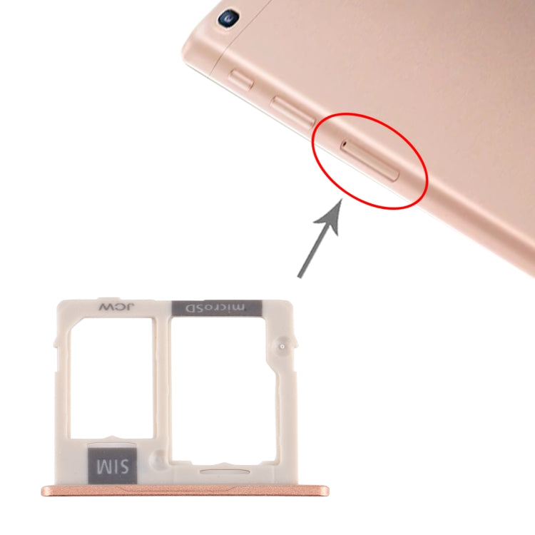 For Samsung Galaxy Tab A 10.1 (2019) / SM-T515 SIM Card Tray + Micro SD Card Tray (Gold) - free shipping - PMc TechLife - Order now!
