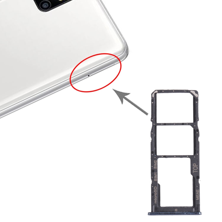For Samsung Galaxy M51 SM-M515 SIM Card Tray + SIM Card Tray + Micro SD Card Tray (Black) - free shipping - PMc TechLife - Order now!