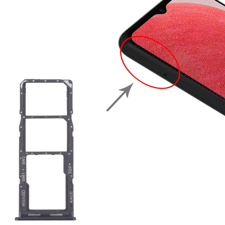 For Samsung Galaxy A13 SM-A135 Original SIM Card Tray + SIM Card Tray + Micro SD card tray (Black) - free shipping - PMc TechLife - Order now!