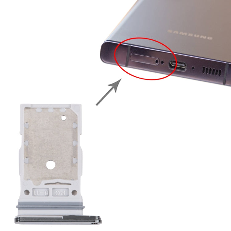 For Samsung Galaxy S23 Ultra SM-S918B Original SIM Card Tray + SIM Card Tray(Black) - free shipping - PMc TechLife - Order now!