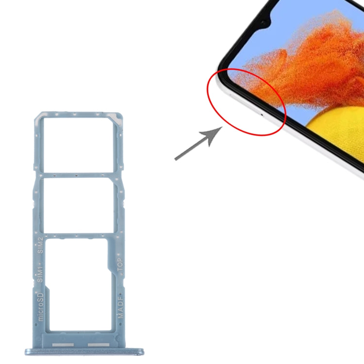 For Samsung Galaxy M14 SM-M146B Original SIM Card Tray + SIM Card Tray + Micro SD Card Tray (Baby Blue) - free shipping - PMc TechLife - Order now!