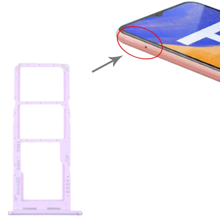 For Samsung Galaxy F14 5G Original SIM Card Tray + SIM Card Tray + Micro SD Card Tray (Purple) - Card Socket by PMC TechLife | Online Shopping South Africa | PMC TechLife