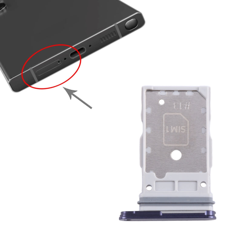 For Samsung Galaxy S24 / S24+ 5G Original SIM + SIM Card Tray (Blue) - free shipping - PMc TechLife - Order now!
