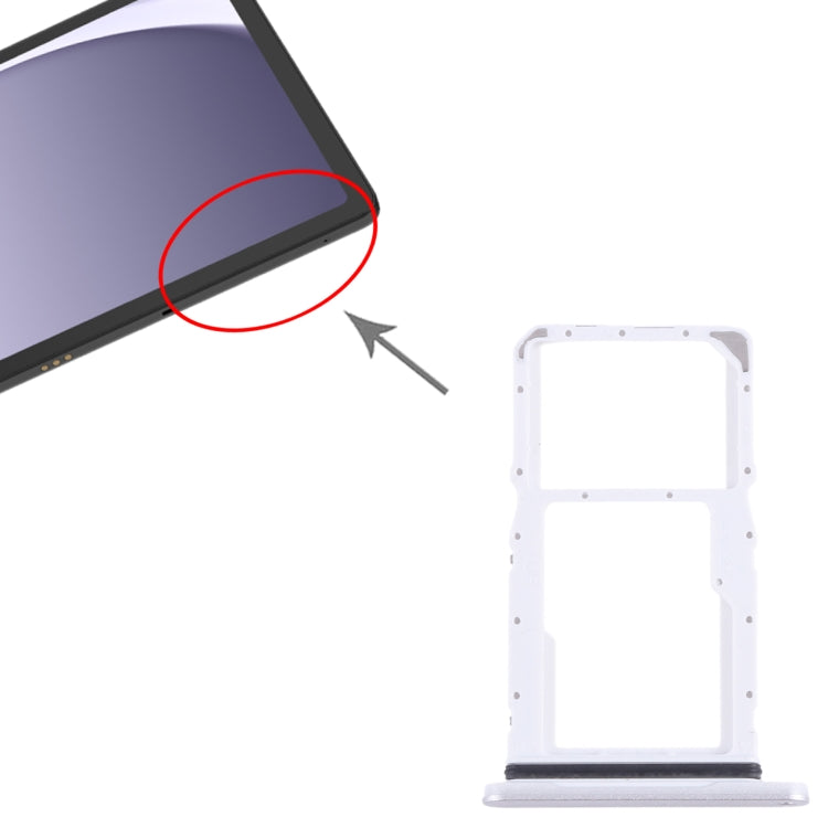 For Samsung Galaxy Tab A9+ 5G SM-X215 Original SIM + Micro SD Card Tray (Silver) - free shipping - PMc TechLife - Order now!