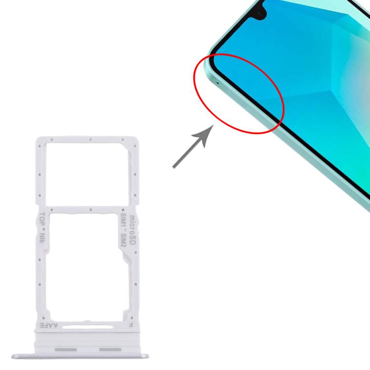 For Samsung Galaxy A16 SM-A165F Original SIM Card Tray + SIM / Micro SD Card Tray (Silver) - free shipping - PMc TechLife - Order now!