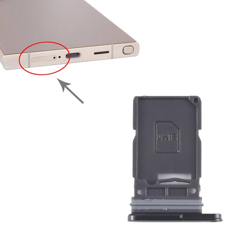 For Samsung Galaxy S25 Ultra SM-S938U US Version Original SIM Card Tray (Black) - free shipping - PMc TechLife - Order now!