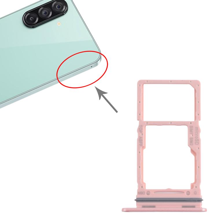 For Samsung Galaxy A26 SM-A266B Original SIM + SIM / Micro SD Card Tray (Pink) - free shipping - PMc TechLife - Order now!