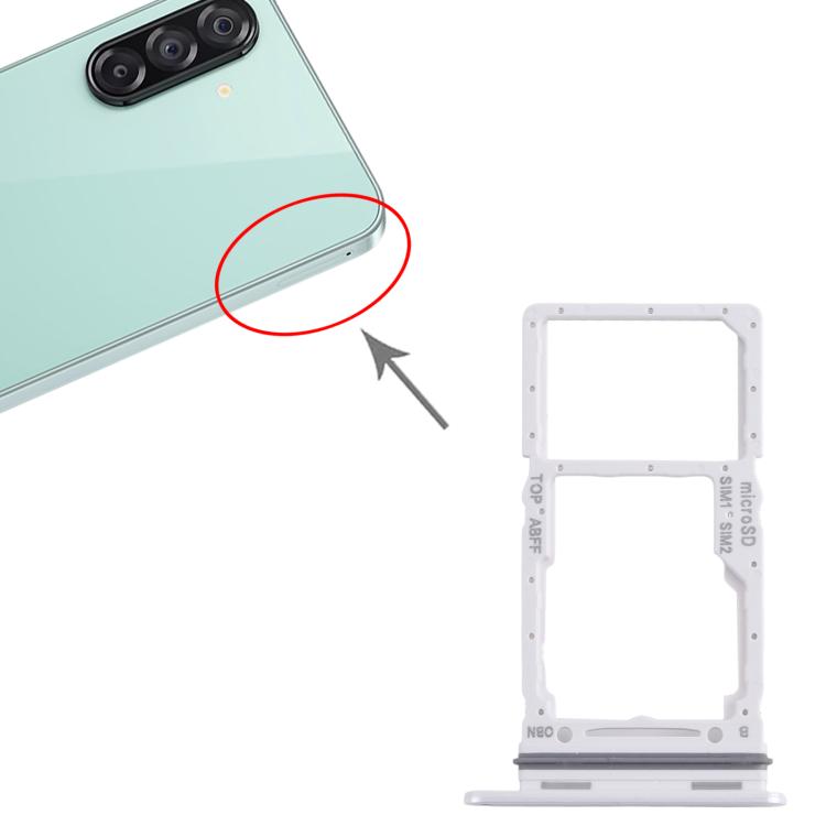 For Samsung Galaxy A26 SM-A266B Original SIM + SIM / Micro SD Card Tray (White) - free shipping - PMc TechLife - Order now!