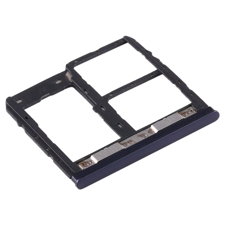 SIM Card Tray + SIM Card Tray + Micro SD Card Tray for Asus Zenfone Max Plus (M1) ZB570TL / X018D(Blue) - Card Tray by PMC TechLife | Online Shopping South Africa | PMC TechLife | Buy Now Pay Later Mobicred