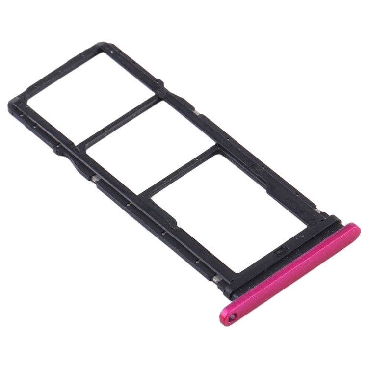 SIM Card Tray + SIM Card Tray + Micro SD Card Tray for Huawei Y7p (Rose Red) - Card Socket by PMc TechLife | Online Shopping South Africa | PMc TechLife | Buy Now Pay Later Mobicred