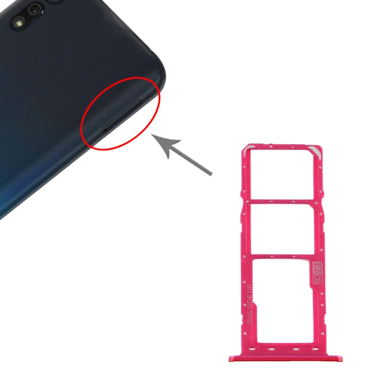 SIM Card Tray + SIM Card Tray + Micro SD Card Tray for Motorola Moto E6 Plus/Moto E6s (2020)/AGA0004/PAGA0004IN/PAGA0033IN/PAGA0033 (Red) - Card Socket by PMc TechLife | Online Shopping South Africa | PMc TechLife | Buy Now Pay Later Mobicred