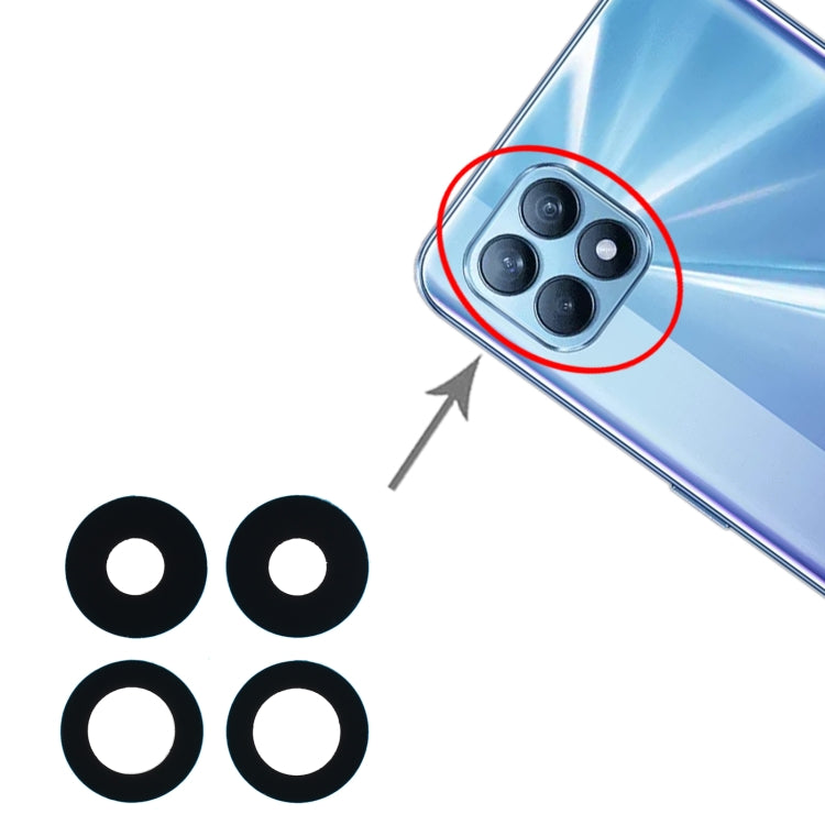 For OPPO Reno4 SE/A93 4G/OPPO Reno4 F/Reno4 Lite/F17 Pro PEAT00 PEAM00 10pcs Back Camera Lens - Camera Series by PMC TechLife | Online Shopping South Africa | PMC TechLife | Buy Now Pay Later Mobicred
