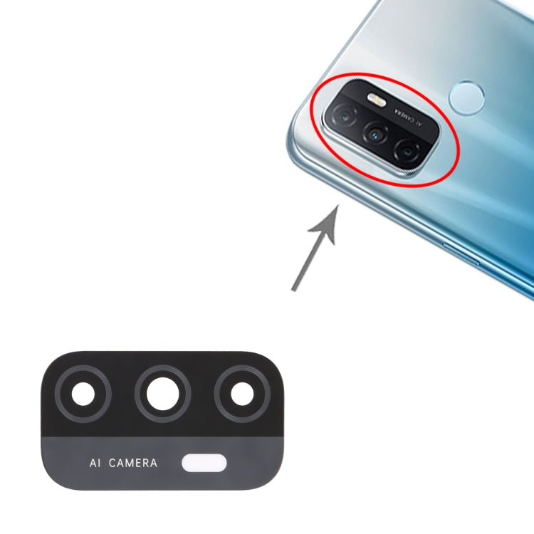 For OPPO A33 (2020) / A53s 4G / A11s / A32 / A53 (2020) CPH2127 PDVM00 10pcs Back Camera Lens - Camera Series by PMC TechLife | Online Shopping South Africa | PMC TechLife