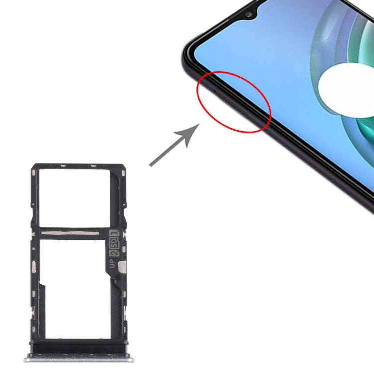SIM Card Tray + SIM Card Tray / Micro SD Card Tray for Motorola Moto G10 XT2127-2 (Pink) - Card Socket by PMc TechLife | Online Shopping South Africa | PMc TechLife | Buy Now Pay Later Mobicred