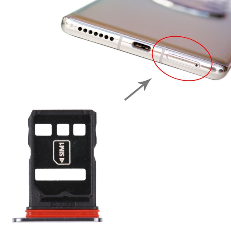 SIM Card Tray + NM Card Tray for Huawei Mate 40 (Black) - free shipping - PMc TechLife - Order now!