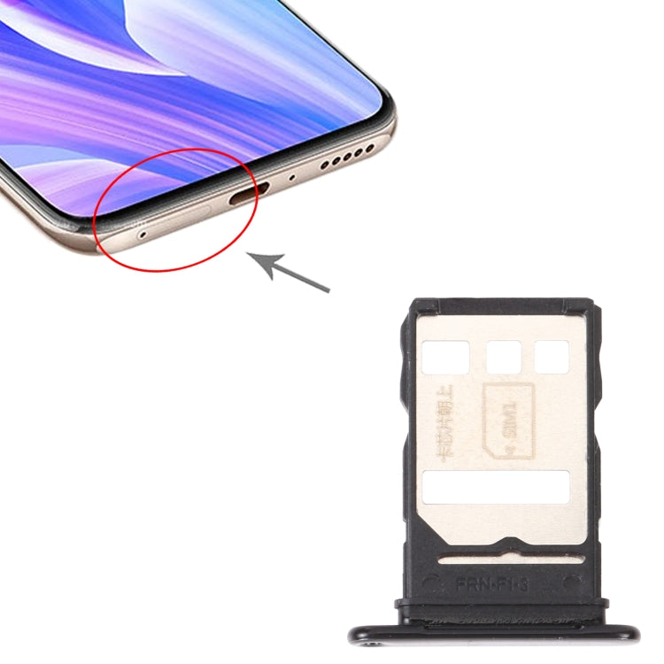 SIM Card Tray + NM Card Tray for Huawei Enjoy 20 Plus 5G (Black) - Card Socket by PMc TechLife | Online Shopping South Africa | PMc TechLife | Buy Now Pay Later Mobicred
