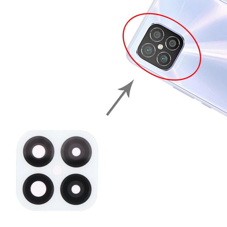 For Huawei Nova 8 SE 10pcs Back Camera Lens (White) - Camera by PMC TechLife | Online Shopping South Africa | PMC TechLife | Buy Now Pay Later Mobicred