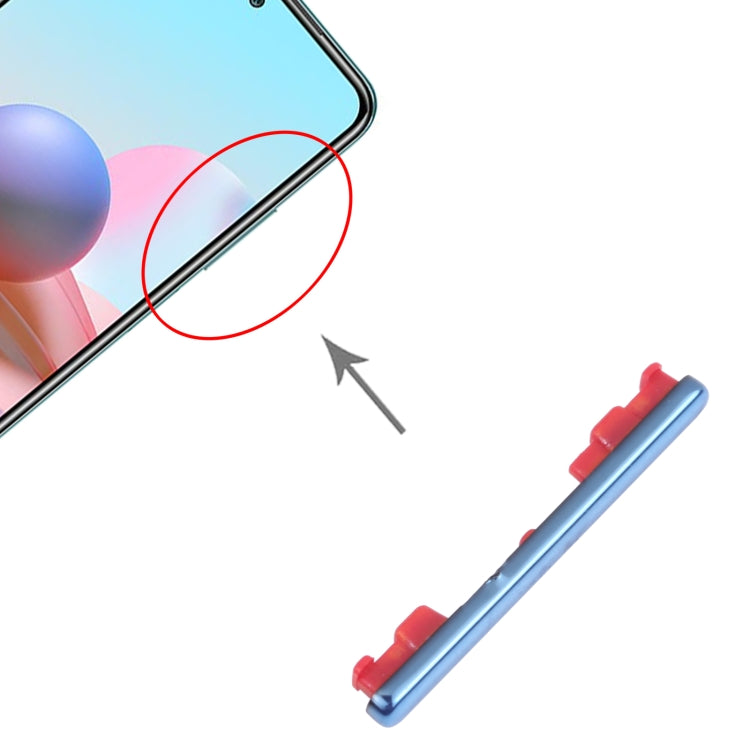 Volume Control Button for Xiaomi Redmi Note 10 4G M2101K7AI M2101K7AG (Blue) - Home key & Side Key by PMc TechLife | Online Shopping South Africa | PMc TechLife | Buy Now Pay Later Mobicred