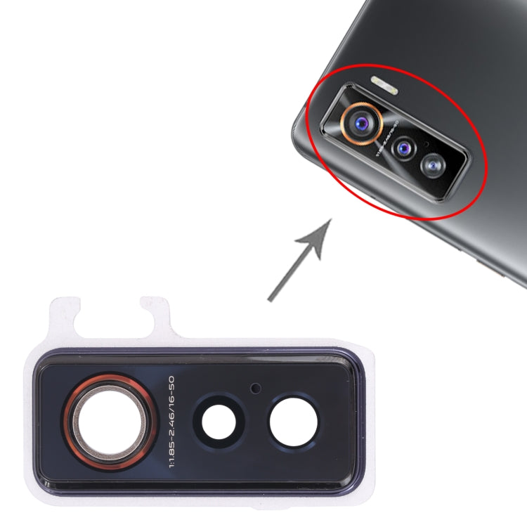 For vivo iQOO 5 5G V2024A Camera Lens Cover (Black) - Camera Parts by PMc TechLife | Online Shopping South Africa | PMc TechLife | Buy Now Pay Later Mobicred