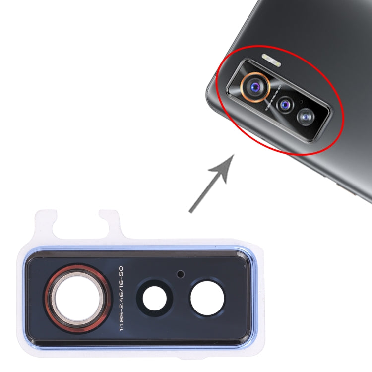 For vivo iQOO 5 5G V2024A Camera Lens Cover (Blue) - Camera Parts by PMc TechLife | Online Shopping South Africa | PMc TechLife | Buy Now Pay Later Mobicred