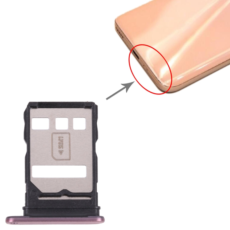 SIM Card Tray for Honor X20 SE(Pink) - Card Socket by PMc TechLife | Online Shopping South Africa | PMc TechLife | Buy Now Pay Later Mobicred