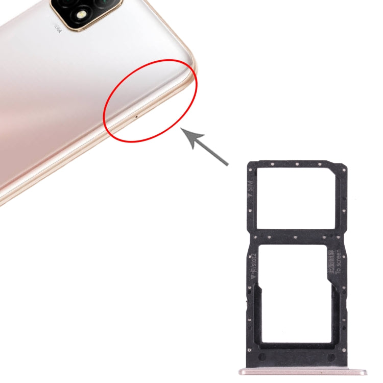 SIM Card Tray + SIM Card Tray / Micro SD Card Tray for Huawei Enjoy 20 5G (Gold) - Card Socket by PMc TechLife | Online Shopping South Africa | PMc TechLife | Buy Now Pay Later Mobicred