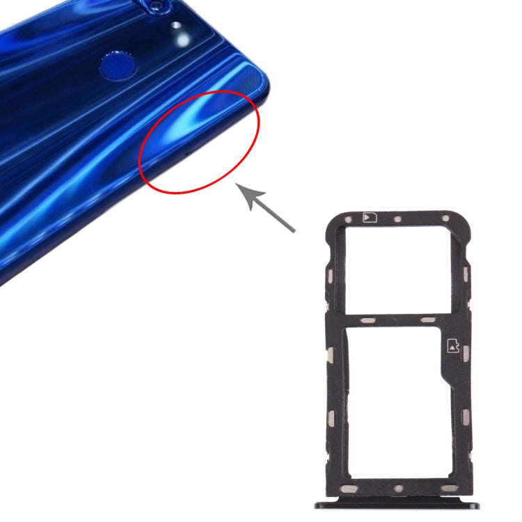 SIM Card Tray + Micro SD Card Tray for ZTE Blade V9 (Grey) - free shipping - PMc TechLife - Order now!