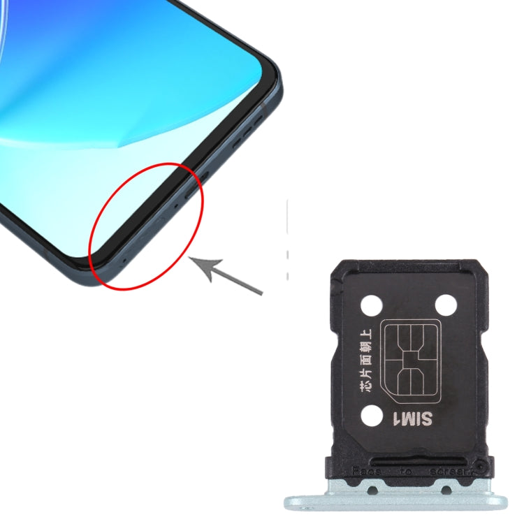 For OPPO Reno6 5G PEQM00 CPH2251 SIM Card Tray + SIM Card Tray (Green) - Card Tray by PMc TechLife | Online Shopping South Africa | PMc TechLife | Buy Now Pay Later Mobicred