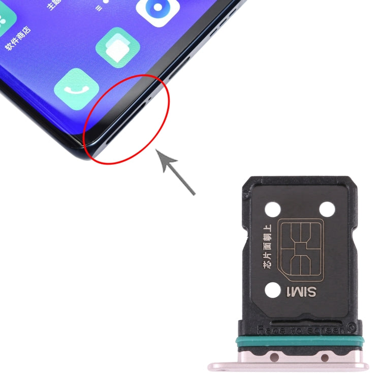 For OPPO Reno5 Pro+ 5G / Find X3 Neo SIM Card Tray + SIM Card Tray(Gold) - Card Socket by PMc TechLife | Online Shopping South Africa | PMc TechLife | Buy Now Pay Later Mobicred
