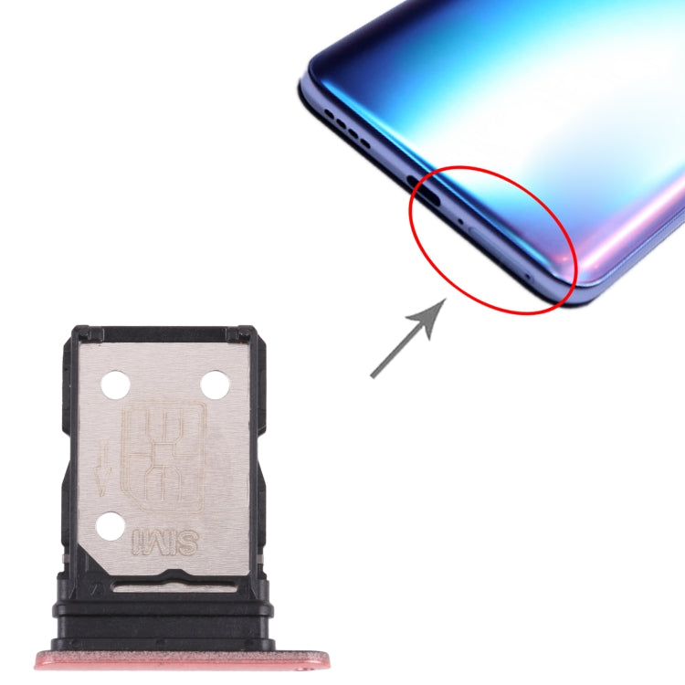 For OPPO Realme X7 RMX2176 SIM Card Tray + SIM Card Tray (Gold) - Card Socket by PMc TechLife | Online Shopping South Africa | PMc TechLife | Buy Now Pay Later Mobicred