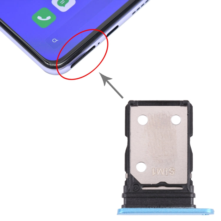 For OPPO Realme X7 Pro RMX2121 RMX2111 SIM Card Tray + SIM Card Tray (Blue) - Card Tray by PMC TechLife | Online Shopping South Africa | PMC TechLife | Buy Now Pay Later Mobicred