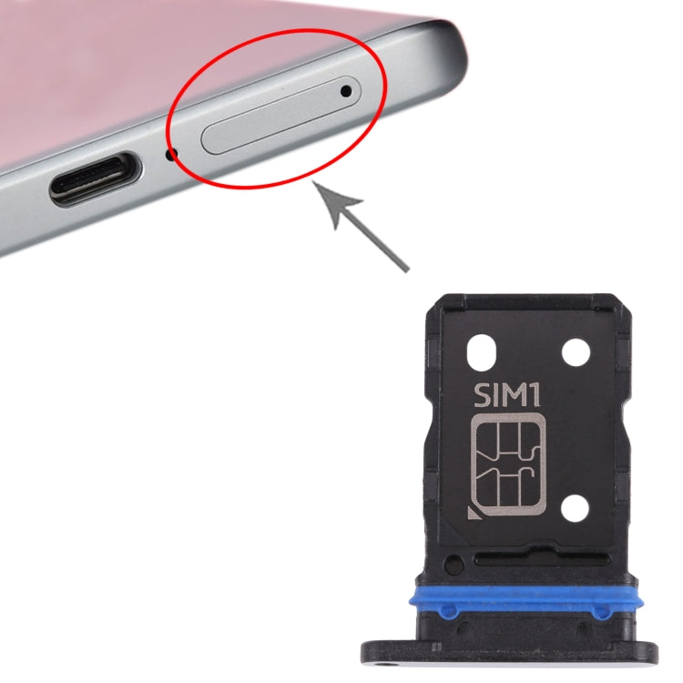 For vivo X70 V2133A V2104 SIM Card Tray + SIM Card Tray (Black) - Card Tray by PMc TechLife | Online Shopping South Africa | PMc TechLife | Buy Now Pay Later Mobicred