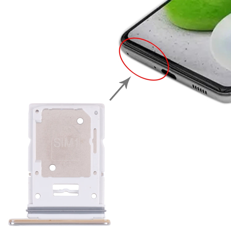 For Samsung Galaxy A53 5G SM-A536B Original SIM Card Tray + SIM Card Tray / Micro SD card tray (White) - free shipping - PMc TechLife - Order now!
