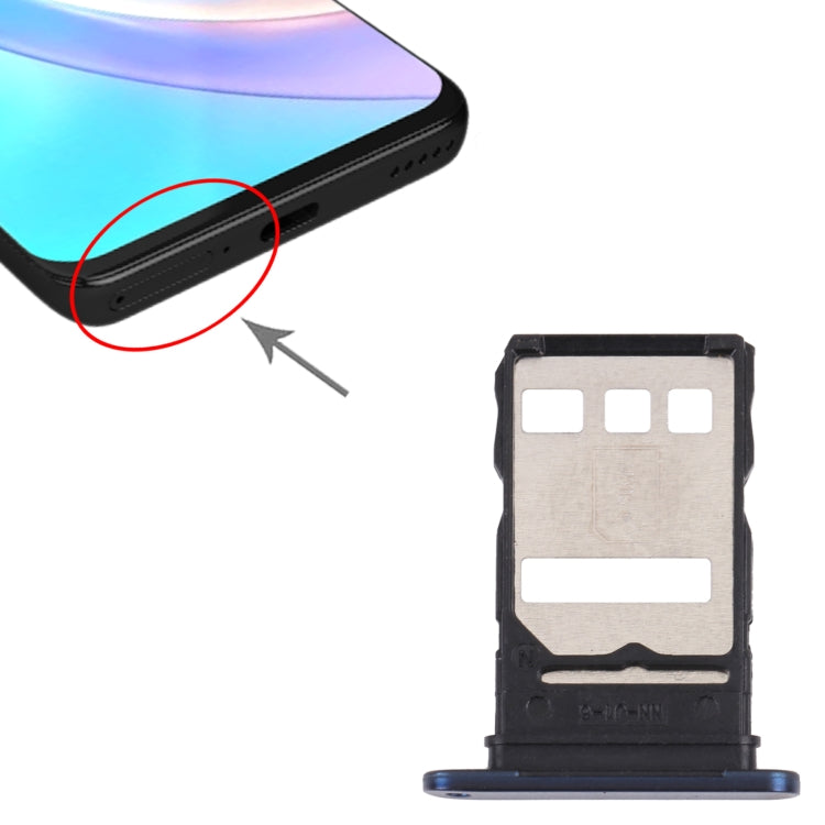 SIM Card Tray + SIM Card Tray for Honor 50 Lite(Blue) - Card Socket by PMc TechLife | Online Shopping South Africa | PMc TechLife | Buy Now Pay Later Mobicred