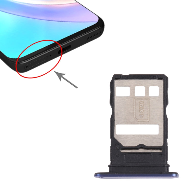 SIM Card Tray + SIM Card Tray for Honor 50 Lite(Purple) - Card Socket by PMc TechLife | Online Shopping South Africa | PMc TechLife | Buy Now Pay Later Mobicred