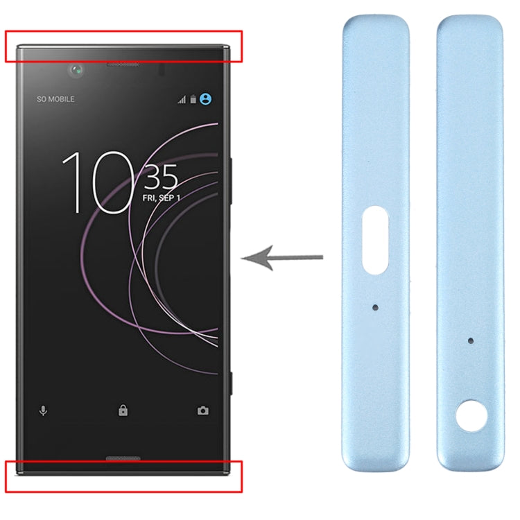 1 Pair Side Part Sidebar For Sony Xperia XZ1 Compact (Blue) - Frame Bezel Plate by PMC TechLife | Online Shopping South Africa | PMC TechLife | Buy Now Pay Later Mobicred