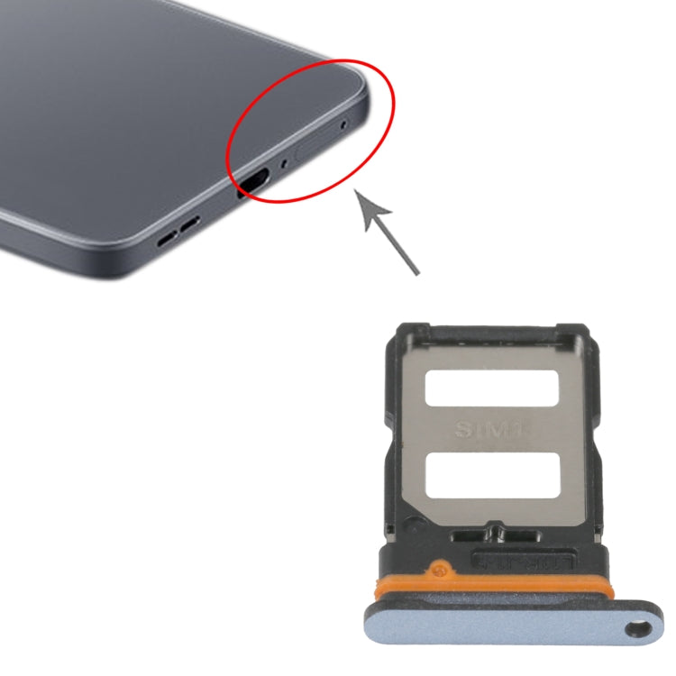 SIM Card Tray + SIM Card Tray For Xiaomi Redmi K40s (Blue) - Card Tray by PMc TechLife | Online Shopping South Africa | PMc TechLife | Buy Now Pay Later Mobicred