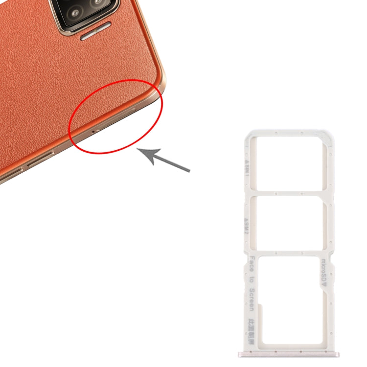 For OPPO A73 4G / F17 / A93 4G / A73 5G SIM Card Tray + SIM Card Tray + Micro SD Card Tray (Gold) - Card Socket by PMc TechLife | Online Shopping South Africa | PMc TechLife | Buy Now Pay Later Mobicred