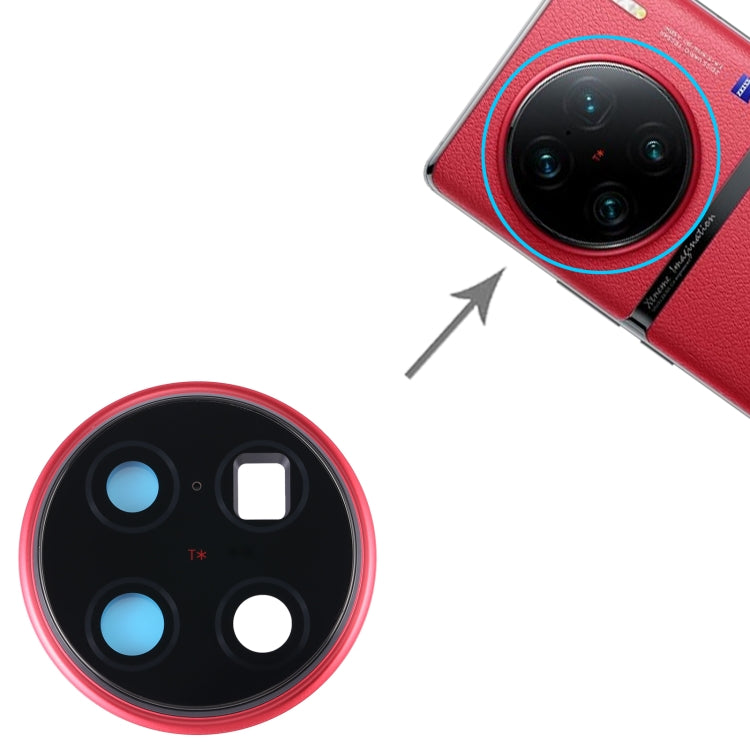 For vivo X90 Pro+ Original Camera Lens Cover (Red) - Camera Parts by PMC TechLife | Online Shopping South Africa | PMC TechLife | Buy Now Pay Later Mobicred