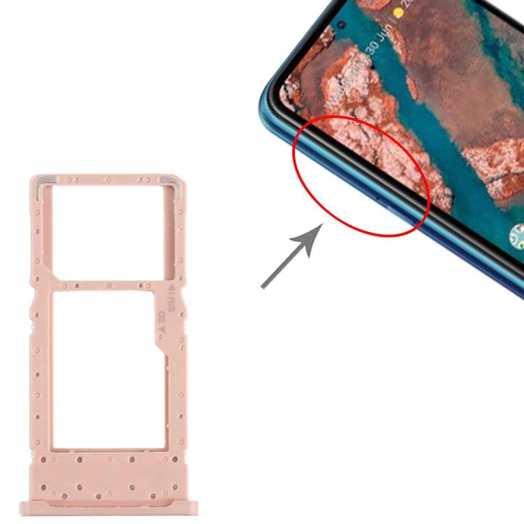 For Nokia X20 Original SIM + SIM / Micro SD Card Tray (Gold) - Card Tray by PMC TechLife | Online Shopping South Africa | PMC TechLife