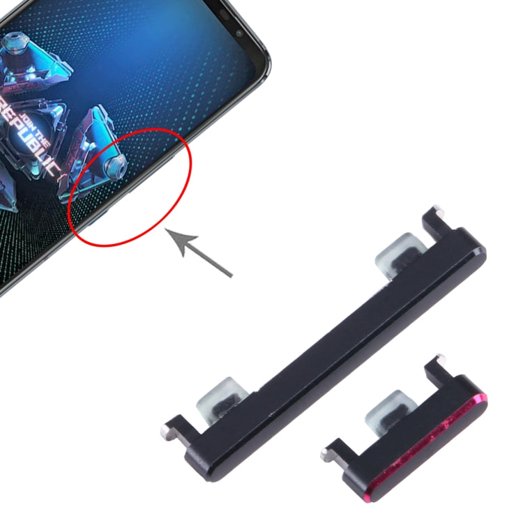 For Asus ROG Phone 5 ZS673KS 1set Power Button + Volume Control Button (Red) - Others by PMC TechLife | Online Shopping South Africa | PMC TechLife