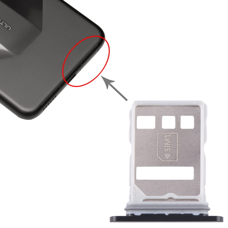 For Huawei Mate 60 RS Ultimate SIM + NM Card Tray (Black) - Card Socket by PMc TechLife | Online Shopping South Africa | PMc TechLife | Buy Now Pay Later Mobicred