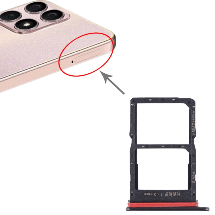 For Honor X30 Max SIM + SIM / NM Card Tray (Black) - Card Socket by PMc TechLife | Online Shopping South Africa | PMc TechLife | Buy Now Pay Later Mobicred